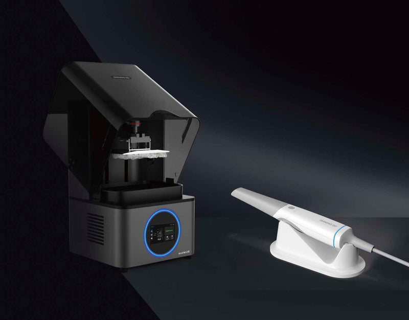 Packs d'imprimantes et de scanners 3D, [Pack Ortho] Aoralscan 3 + Logiciel  CFAO + Imprimante 3D + Accessoires, Imprimante 3D Résine Shining 3D  AccuFab-L4K, [Pack Impression Dentaire] Accufab-D1s + Formation en ligne (